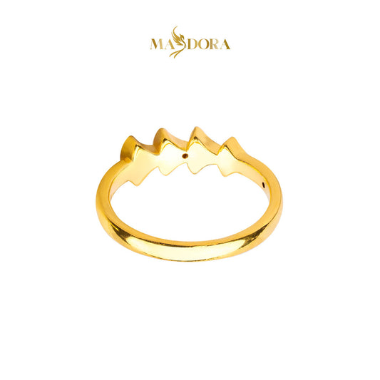 MASDORA 916 Gold Ring Rings Cincin Emas ~ HG Golden Quadruple Stack (EMAS 916/22K)