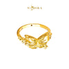 MASDORA 916 Gold Ring Rings Cincin Emas ~ HG Golden Chummed Butterfly (EMAS 916/22K)