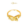 MASDORA 916 Gold Ring Rings Cincin Emas ~ HG Golden Chummed Butterfly (EMAS 916/22K)