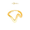 MASDORA 916 Gold Ring Rings Cincin Emas ~ HG Golden Symmetry Sway (EMAS 916/22K)