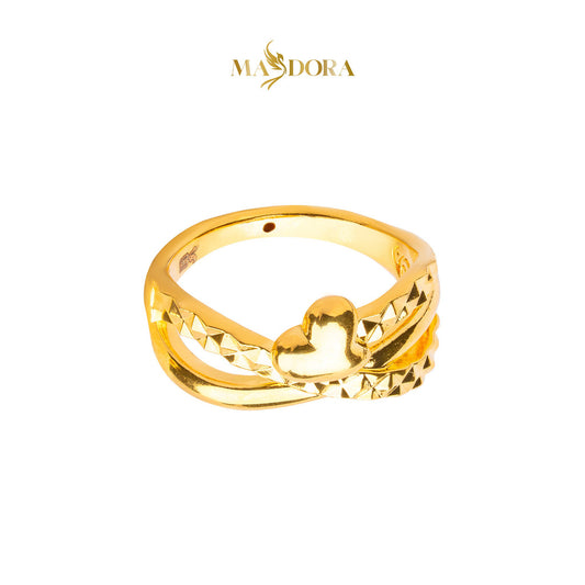 MASDORA 916 Gold Ring Rings Cincin Emas ~ HG Golden Myriad Heart (EMAS 916/22K)