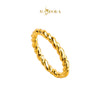 MASDORA 916 Gold Ring Rings Cincin Emas ~ Hg Golden Snarled Rope (EMAS 916/22K)