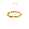 MASDORA 916 Gold Ring Rings Cincin Emas ~ Hg Golden Snarled Rope (EMAS 916/22K)