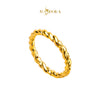 MASDORA 916 Gold Ring Rings Cincin Emas ~ Hg Golden Snarled Rope (EMAS 916/22K)
