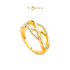 MASDORA 916 Gold Ring Rings Cincin Emas ~ HG Duotone New Infinity Fringe (EMAS 916/22K)