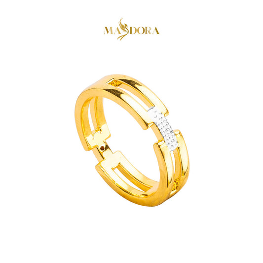 MASDORA 916 Gold Ring Rings Cincin Emas ~ HG Duotone Hers Cutting (EMAS 916/22K)