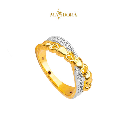 MASDORA 916 Gold Ring Rings Cincin Emas ~ HG Duotone Sincero Galaxy (EMAS 916/22K)