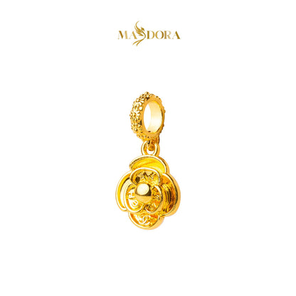 MASDORA 916 Gold Pendant Loket Emas ~ HG Golden CC Rose  (EMAS 916/22K)