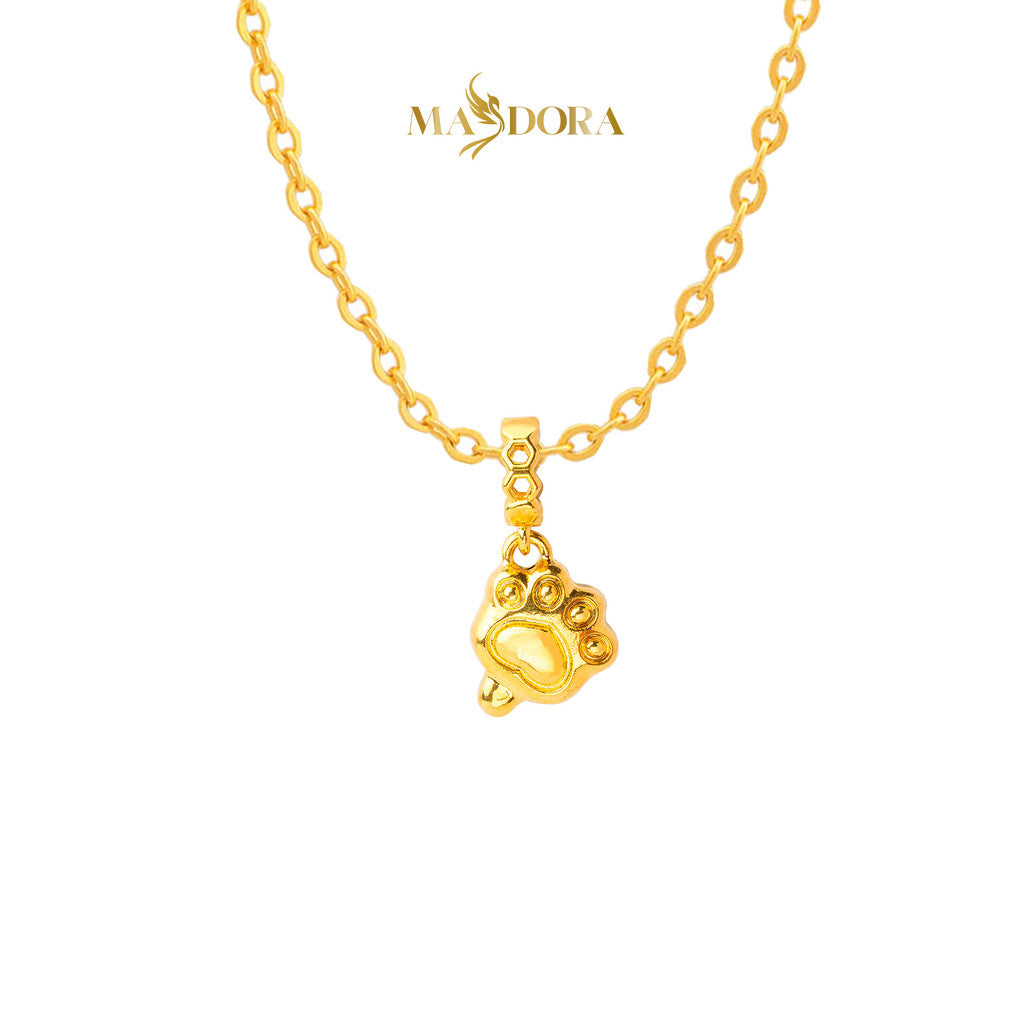 MASDORA 916 Gold Pendant Loket Emas ~ HG Lollipop Cat Paw (EMAS 916/22K)