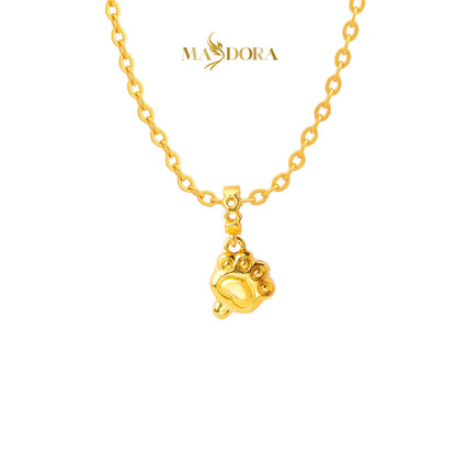 MASDORA 916 Gold Pendant Loket Emas ~ HG Lollipop Cat Paw (EMAS 916/22K)