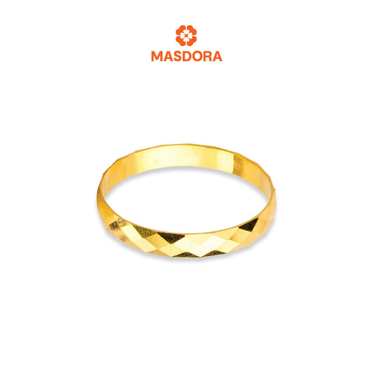MASDORA 916 Gold Ring Rings Cincin Emas ~ CBR Minimalist Leena Band (EMAS 916/22K)