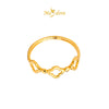 MASDORA 916 Gold Rings Ring Cincin Emas ~ Minimalist Clovers Links (EMAS 916/22K)