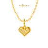 MASDORA 916 Gold Pendant Loket Emas ~ HG Ruffled Heart Cutting (EMAS 916/22K)