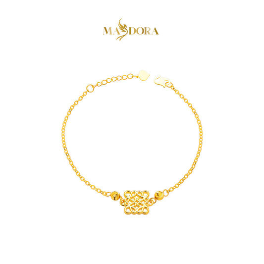 MASDORA 916 Gold Bracelet Rantai Tangan Emas ~ HG Golden Fortune Boba (EMAS 916/22K)