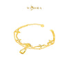 MASDORA 916 Gold Bracelet Rantai Tangan Emas ~ HG Golden Double Louisa (EMAS 916/22K)