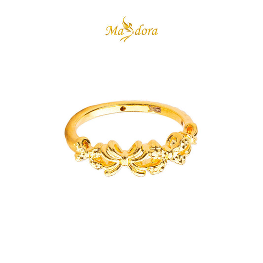 MASDORA 916 Gold Ring Rings Cincin Emas ~ HG Quadruple Bow Link (EMAS 916/22K)