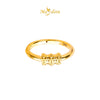 MASDORA 916 Gold Ring Rings Cincin Emas ~ HG Golden Half Tube (EMAS 916/22K)