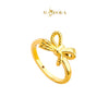 MASDORA 916 Gold Ring Rings Cincin Emas ~ HG Golden Laced Bow (EMAS 916/22K)