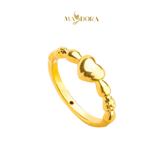 MASDORA 916 Gold Ring Rings Cincin Emas ~ HG New Love Tiara (EMAS 916/22K)