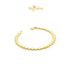 MASDORA 916 Gold Bracelet Rantai Tangan Emas ~ Plain Bee My Love (EMAS 916/22K)