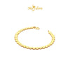 MASDORA 916 Gold Bracelet Rantai Tangan Emas ~ Plain Bee My Love (EMAS 916/22K)