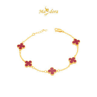 MASDORA 916 Gold Bracelet Rantai Tangan Emas ~ Clover - M (EMAS 916/22K)