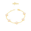 MASDORA 916 Gold Bracelet Rantai Tangan Emas ~ Clover - M (EMAS 916/22K)