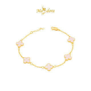 MASDORA 916 Gold Bracelet Rantai Tangan Emas ~ Clover - M (EMAS 916/22K)