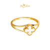 Masdora 916 Gold Ring Clover Bajet - White EMAS 916/22K