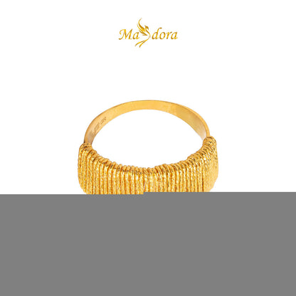 MASDORA 916 Ring Rings Cincin ~ Golden Oro Glitz (EMAS 916/22K)