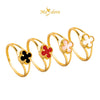Masdora 916 Gold Ring Clover Bajet - White EMAS 916/22K