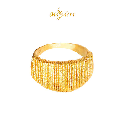 MASDORA 916 Ring Rings Cincin ~ Golden Oro Glitz (EMAS 916/22K)