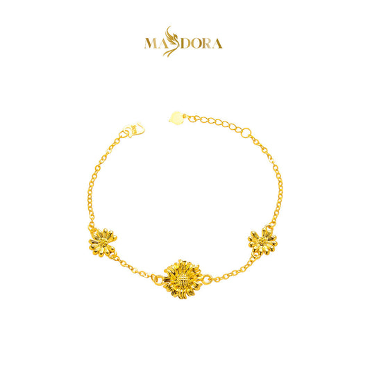 MASDORA 916 Gold Bracelet Rantai Tangan Emas ~ HG Golden Enormous Sunflower (EMAS 916/22K)