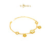 MASDORA 916 Gold Bracelet Rantai Tangan Emas ~ HG Golden Mini Gold Flower Frame (EMAS 916/22K)