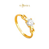 MASDORA 916 Gold Ring Rings Cincin Emas ~ Golden Hearty Solitaire (EMAS 916/22K)