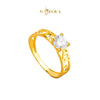 MASDORA 916 Gold Ring Rings Cincin Emas ~ Golden Songket Solitaire (EMAS 916/22K)