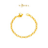MASDORA 916 Gold Bracelet Rantai Tangan Emas ~ Mini Pearl Links Fluffy Love (EMAS 916/22K)