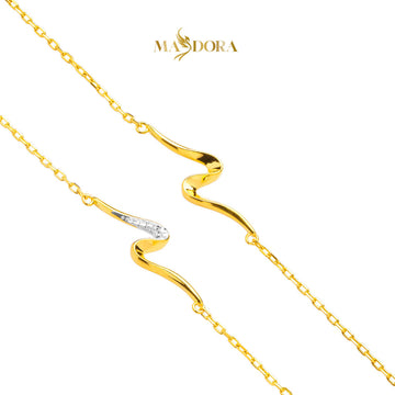MASDORA 916 Gold Bracelet Rantai Tangan Emas ~ Stylish Sway (EMAS 916/22K)