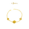 MASDORA 916 Gold Bracelet Rantai Tangan Emas ~ HG Golden Enormous Sunflower (EMAS 916/22K)