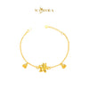MASDORA 916 Gold Bracelet Rantai Tangan Emas ~ HG Golden Fairy Flower (EMAS 916/22K)
