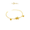 MASDORA 916 Gold Bracelet Rantai Tangan Emas ~ HG Golden Fairy Flower (EMAS 916/22K)