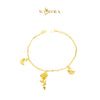 MASDORA 916 Gold Bracelet Rantai Tangan Emas ~ HG Vast Rose Sonata  (EMAS 916/22K)