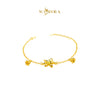 MASDORA 916 Gold Bracelet Rantai Tangan Emas ~ HG Golden Fairy Flower (EMAS 916/22K)