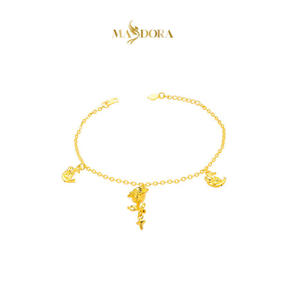MASDORA 916 Gold Bracelet Rantai Tangan Emas ~ HG Vast Rose Sonata  (EMAS 916/22K)