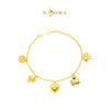 MASDORA 916 Gold Bracelet Rantai Tangan Emas ~ HG Golden Throned Love (EMAS 916/22K)