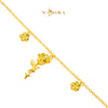 MASDORA 916 Gold Bracelet Rantai Tangan Emas ~ HG Vast Rose Flower (EMAS 916/22K)