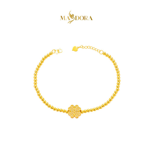 MASDORA 916 Gold Bracelet Rantai Tangan Emas ~ HG Mini Sparkling Boba Edition (EMAS 916/22K)