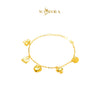 MASDORA 916 Gold Bracelet Rantai Tangan Emas ~ HG Golden Throned Love (EMAS 916/22K)