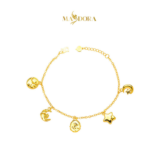 MASDORA 916 Gold Bracelet Rantai Tangan Emas ~ HG Golden Starry Sonata (EMAS 916/22K)