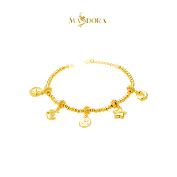 MASDORA 916 Gold Bracelet Rantai Tangan Emas ~ HG Golden Universe Sonata Boba (EMAS 916/22K)